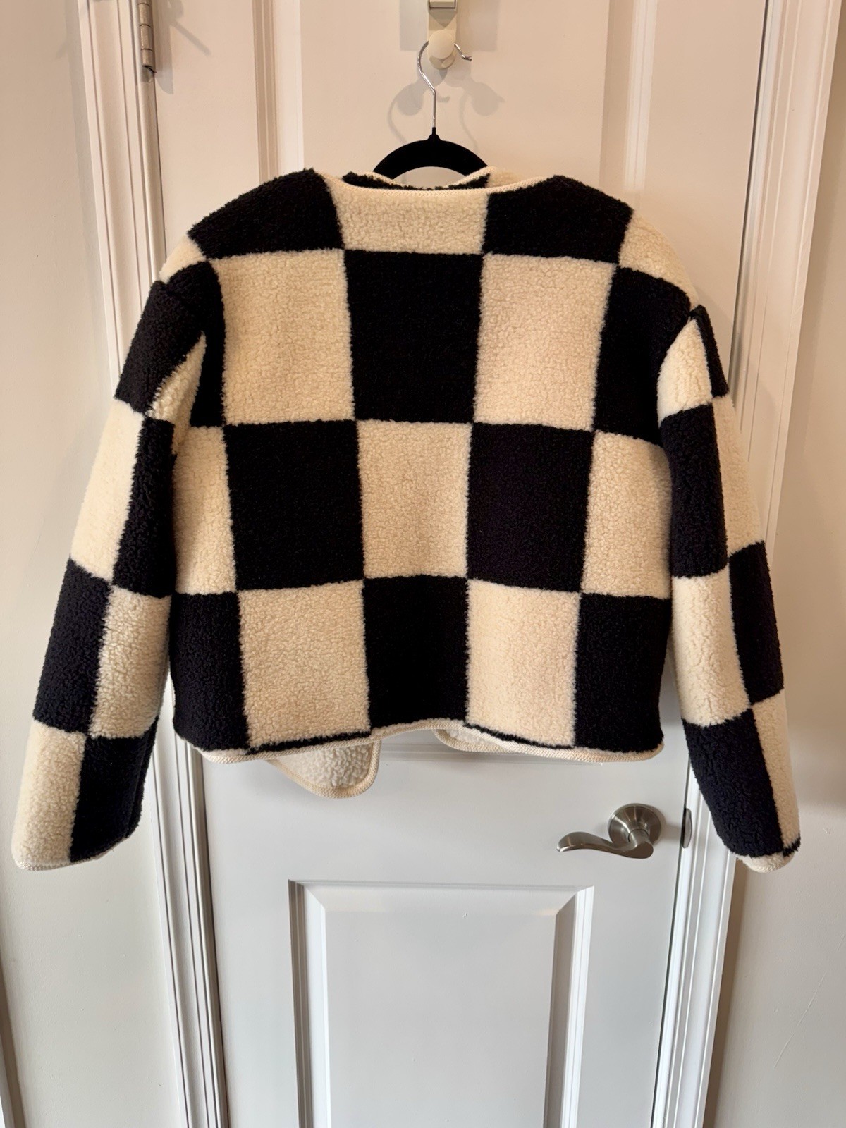 Source Unknown Women’s Viral Jacket & Vest Bundle Black Cream Checkerboard