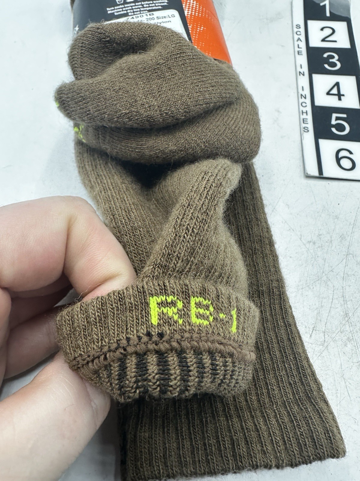 Omni Wool RB-1 Recce Tactical Socks Brown Large Mens 9-12 Medium Weight