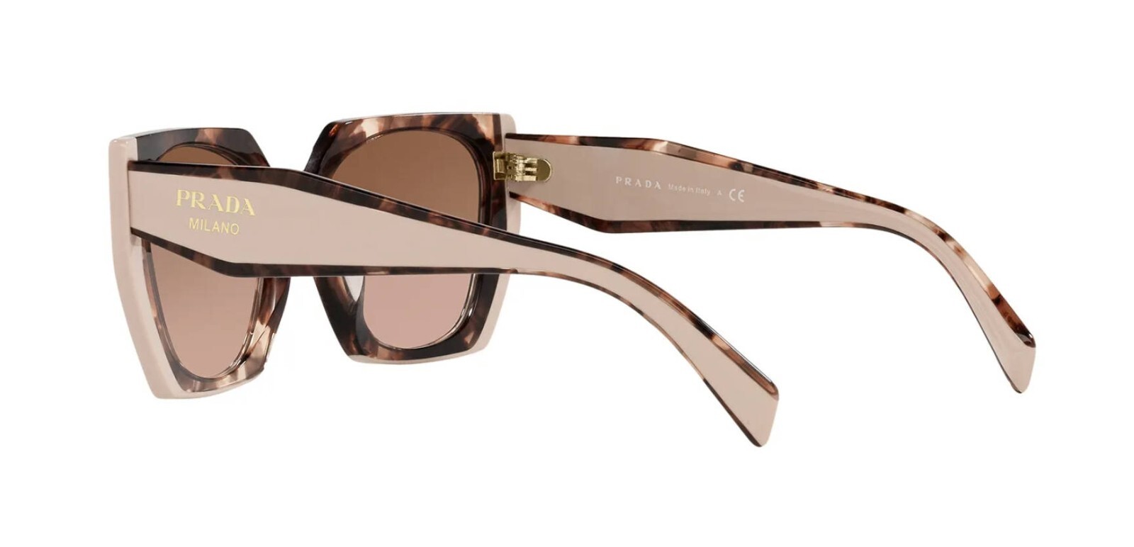 PRADA MONOCHROME PR 15WS Havana Pink/Brown Pink Shaded (01R-0A6) Sunglasses