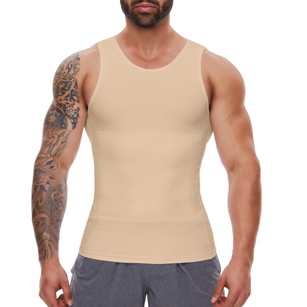 Men Compression Slim Tummy Control Body Shaper Vest Tank Top Shapewear Underwear