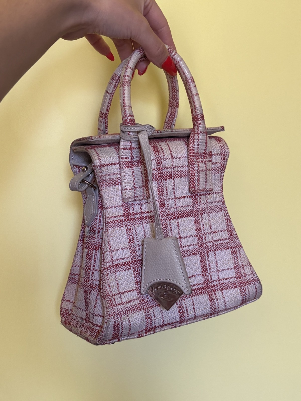Pink Vivinne Westwood handbag, SMALL, orig duster & shopping bag
