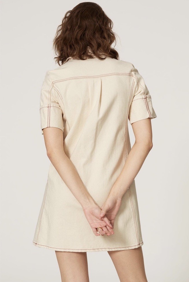 See by Chloe Topstitched Denim Dress