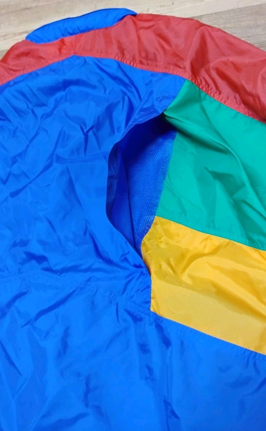 Vintage 80’s 90’s Nike Windbreaker Jacket, Color Block Full Zip XXL