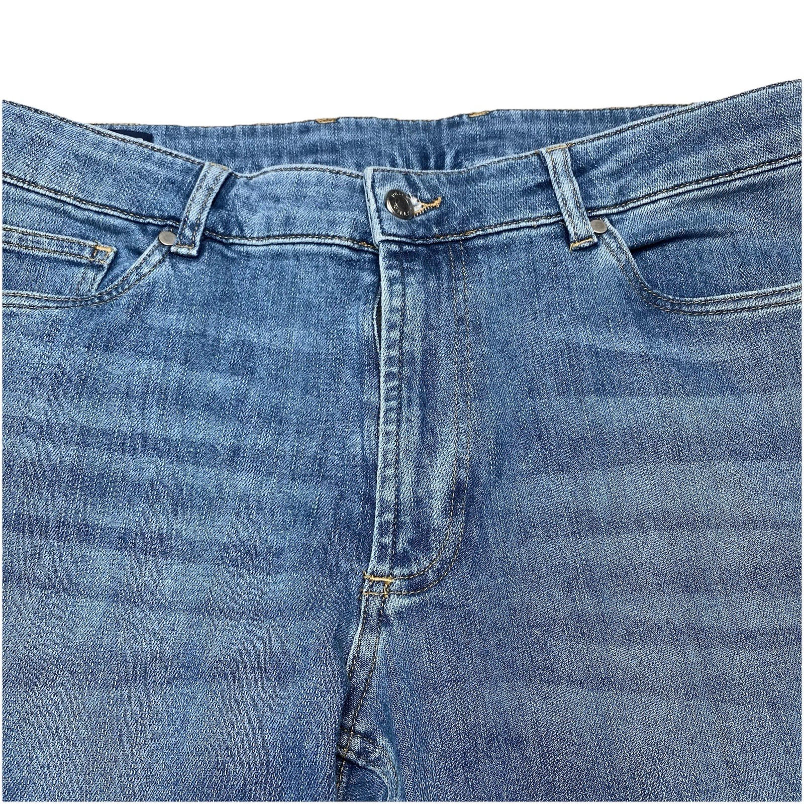 Peter Millar Crown Crafted Vintage Washed Jeans 38×34 (37×33.5) Mens True Blue