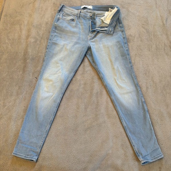 Hollister California Women’s Jeans Curvy Super Hi-Rise Skinny 31R Light Blue