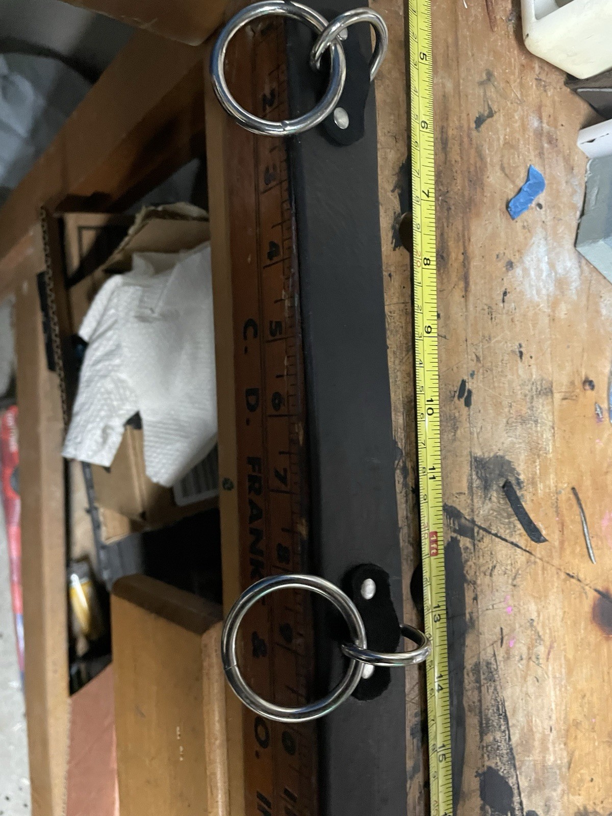 Ring Bondage Belt Genuine Leather D Ring Punk Goth Metal EDM Funk Plus