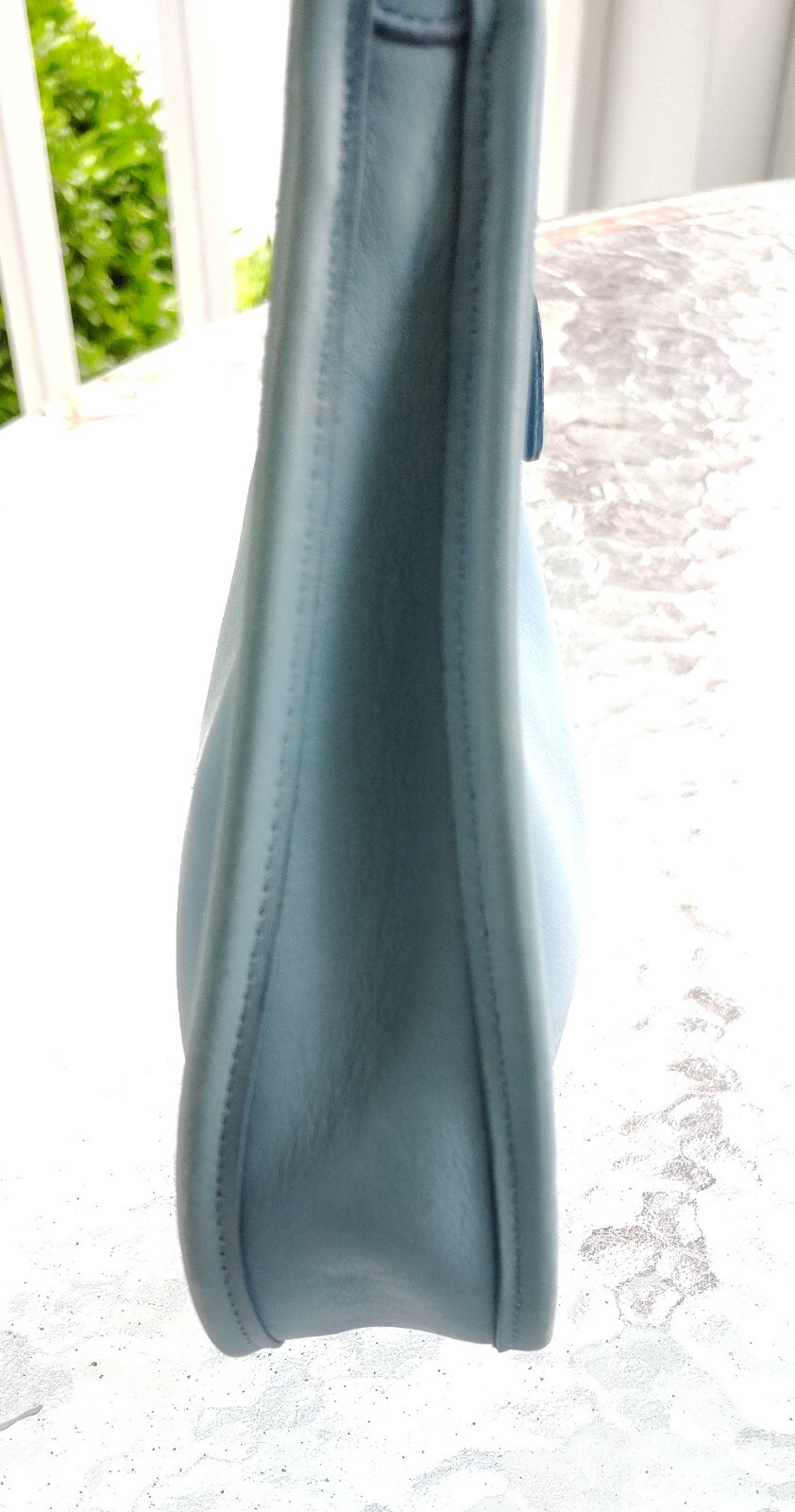 Coach RARE MINI 9027 Sky Blue Leather Ergo Shoulder Bag