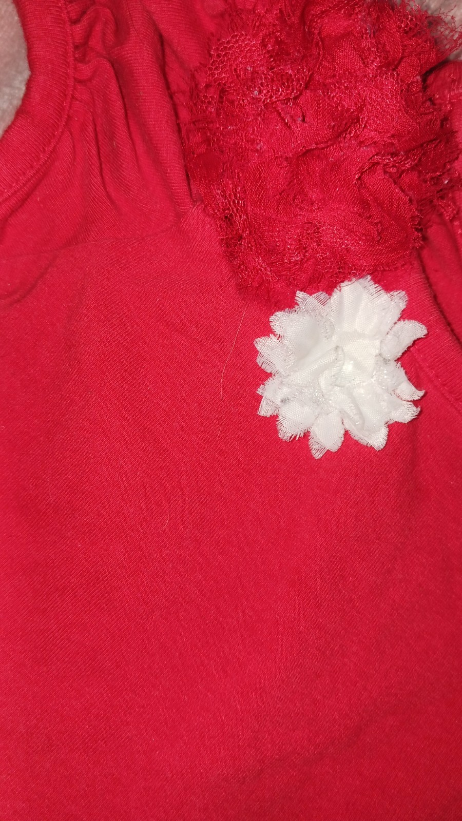 Rare Editions Valentine Hearts Or Any Occasion Girls Red Dress Size 18 Month.