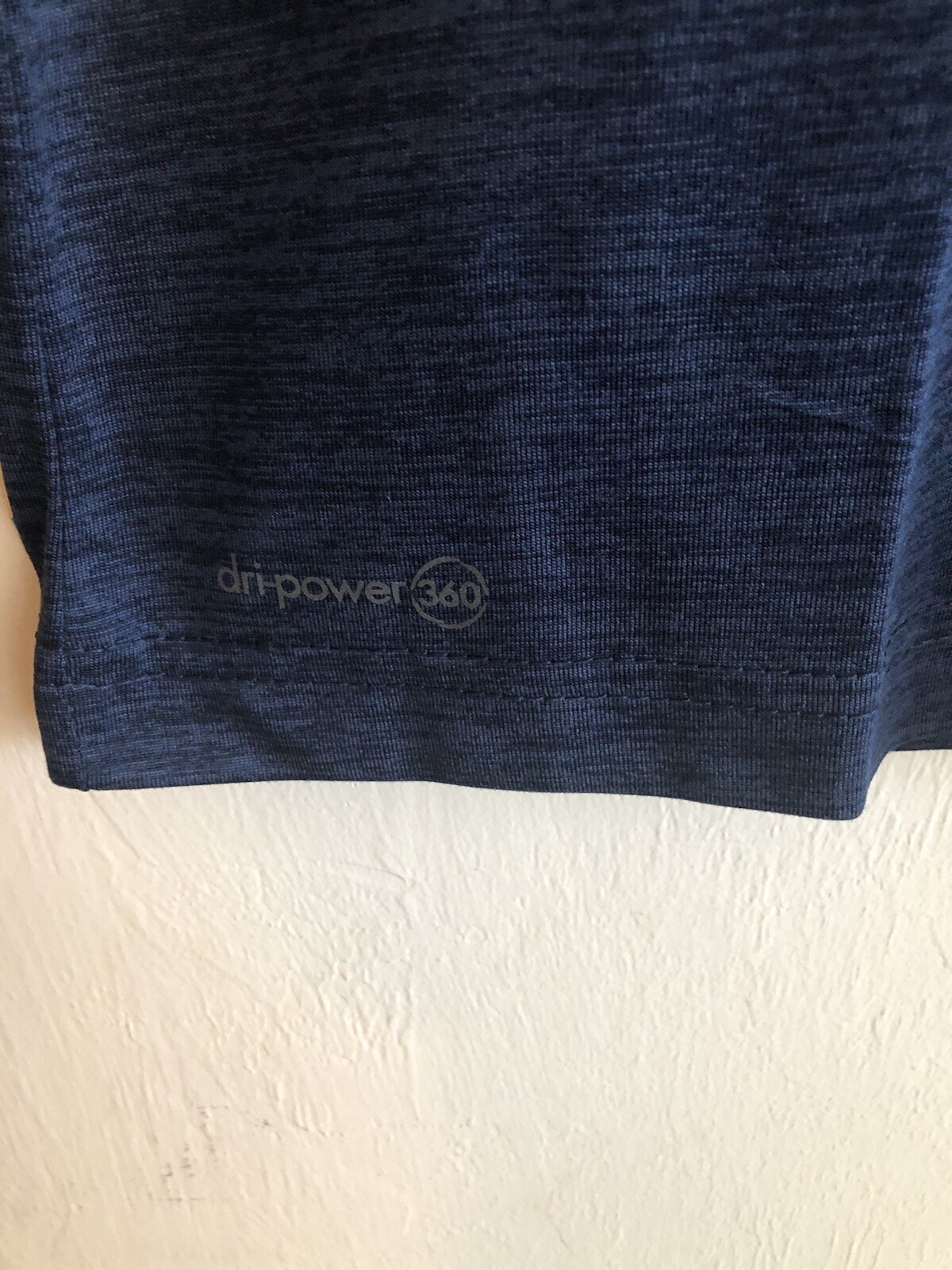 RUSSELL Mens Dri Power 360 T-Shirt Size Med 38-40 Blue Black Underarm Insert New