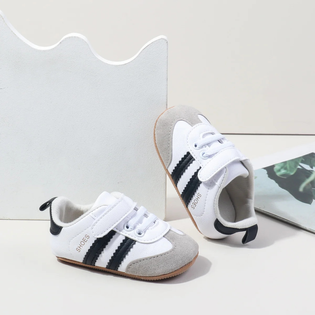 Baby PU Leather First Walker Shoes, Indoor & Outdoor for 0-18 Months