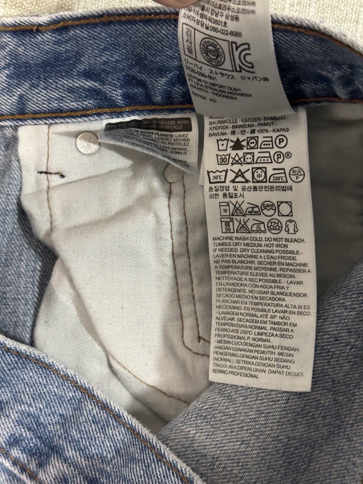 Levi’s 550 Relaxed Fit Medium Blue 100% Cotton Denim Jeans Men’s 36X30