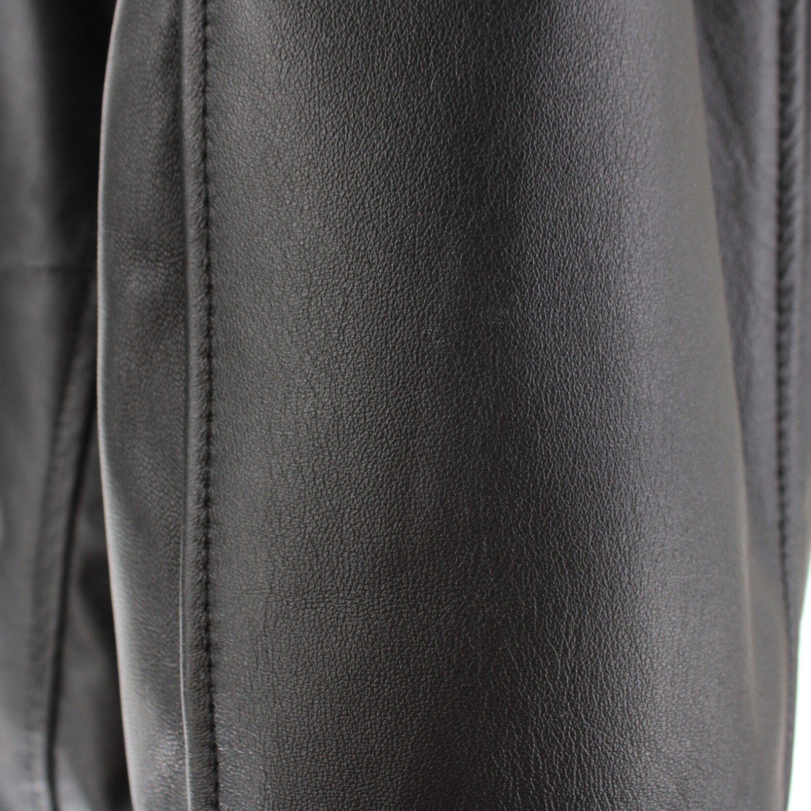 Latini NWD 100% Leather Asymmetrical Jacket Size 50 (M US) In Solid Black