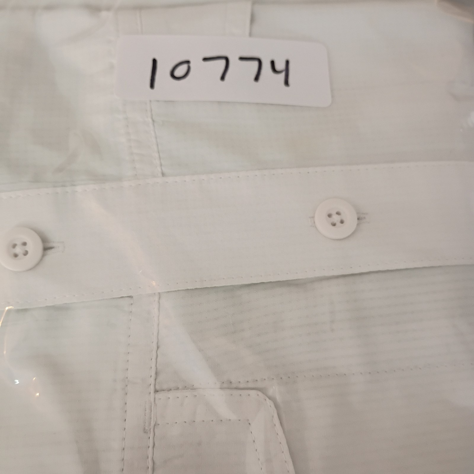Habit L White Performance Fishing Shirt UPF 40+ Vented Solar Factor Utility Hike