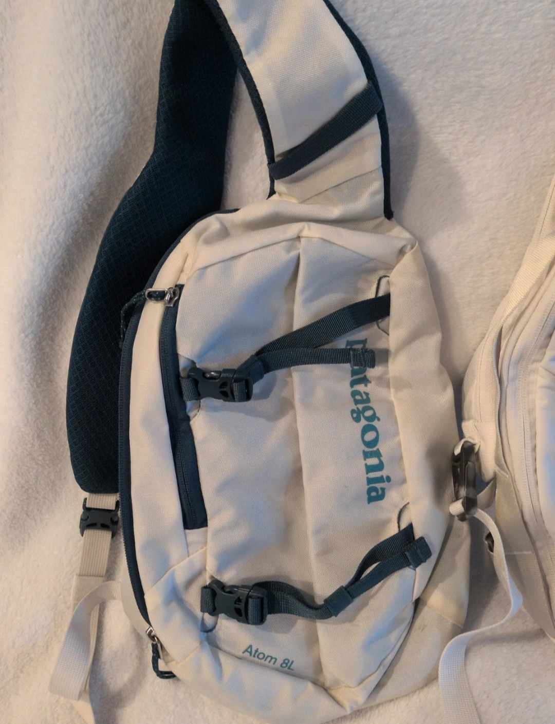 Patagonia White Atom 8L and The North Face Sling Bags Lot of 2