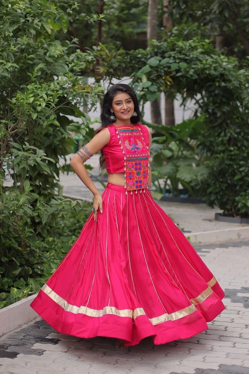 Navratri Special Buttrefly Embroidered Lehenga Choli For Women & Girls Trending