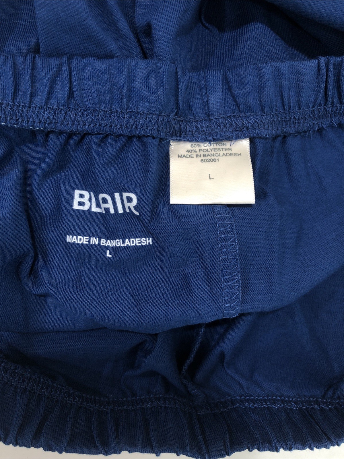 Blair Womens Blue Capri Pants Large