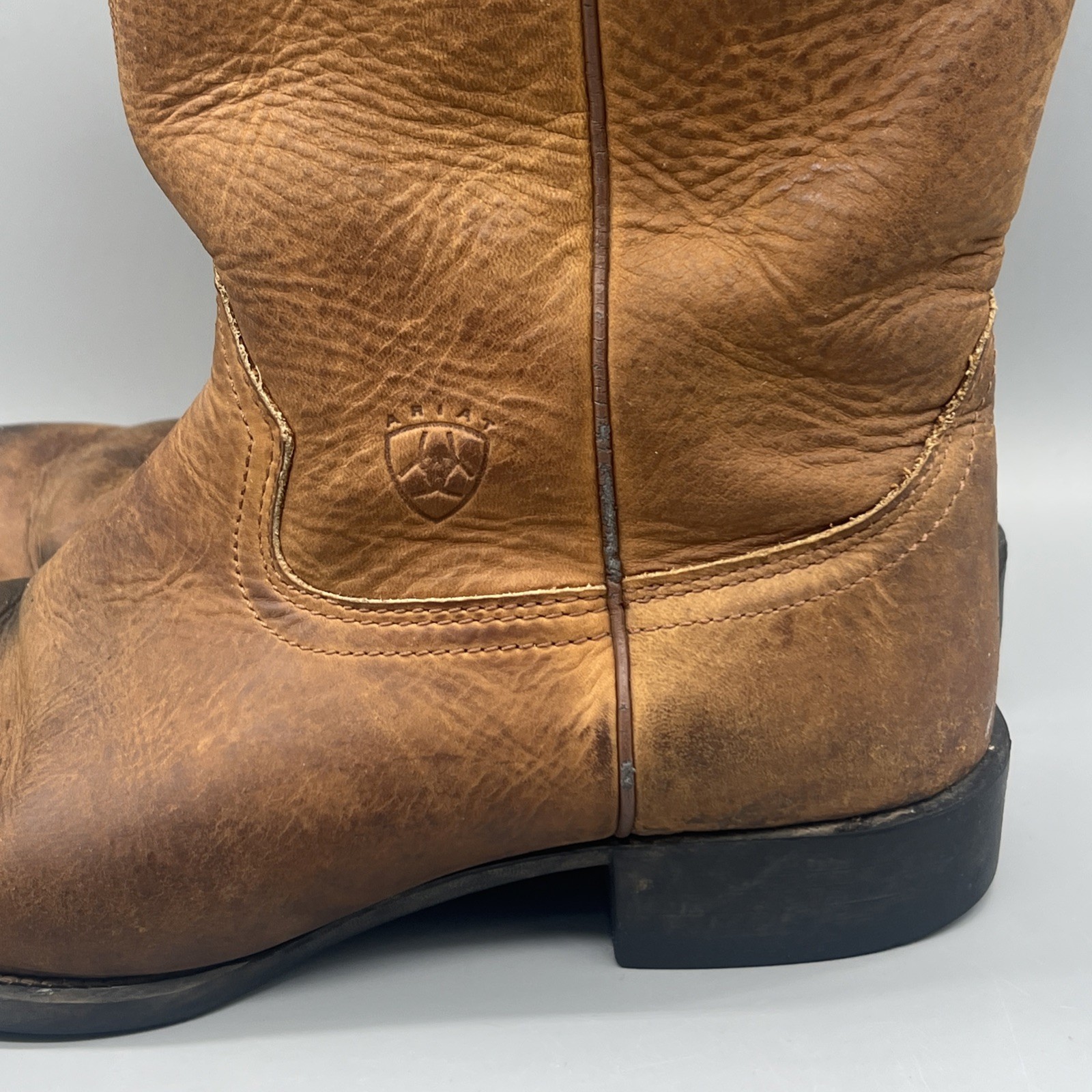 Ariat Heritage Cowboy Boots Western Brown Leather 34725 Mens Size 9.5 EE