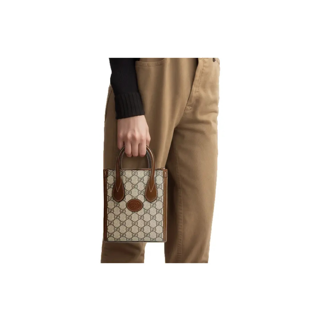 Gucci Classic GG Old Flower Crossbody Bag Mini Unisex Couple’s 6.2×2.7×7.8 in