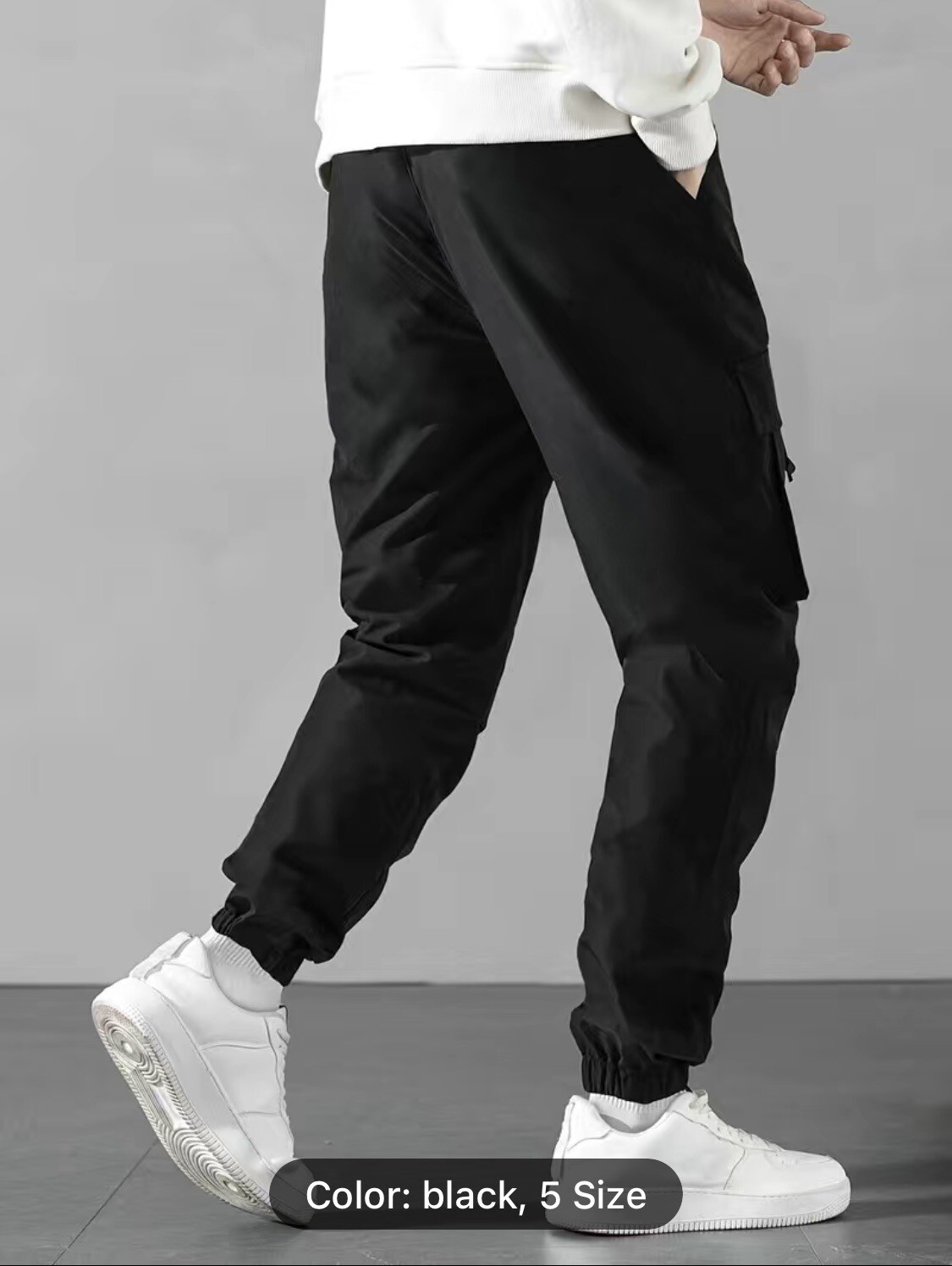 Men’s Flex Cargo Trousers Heavy Duty Stretch Casual Pants
