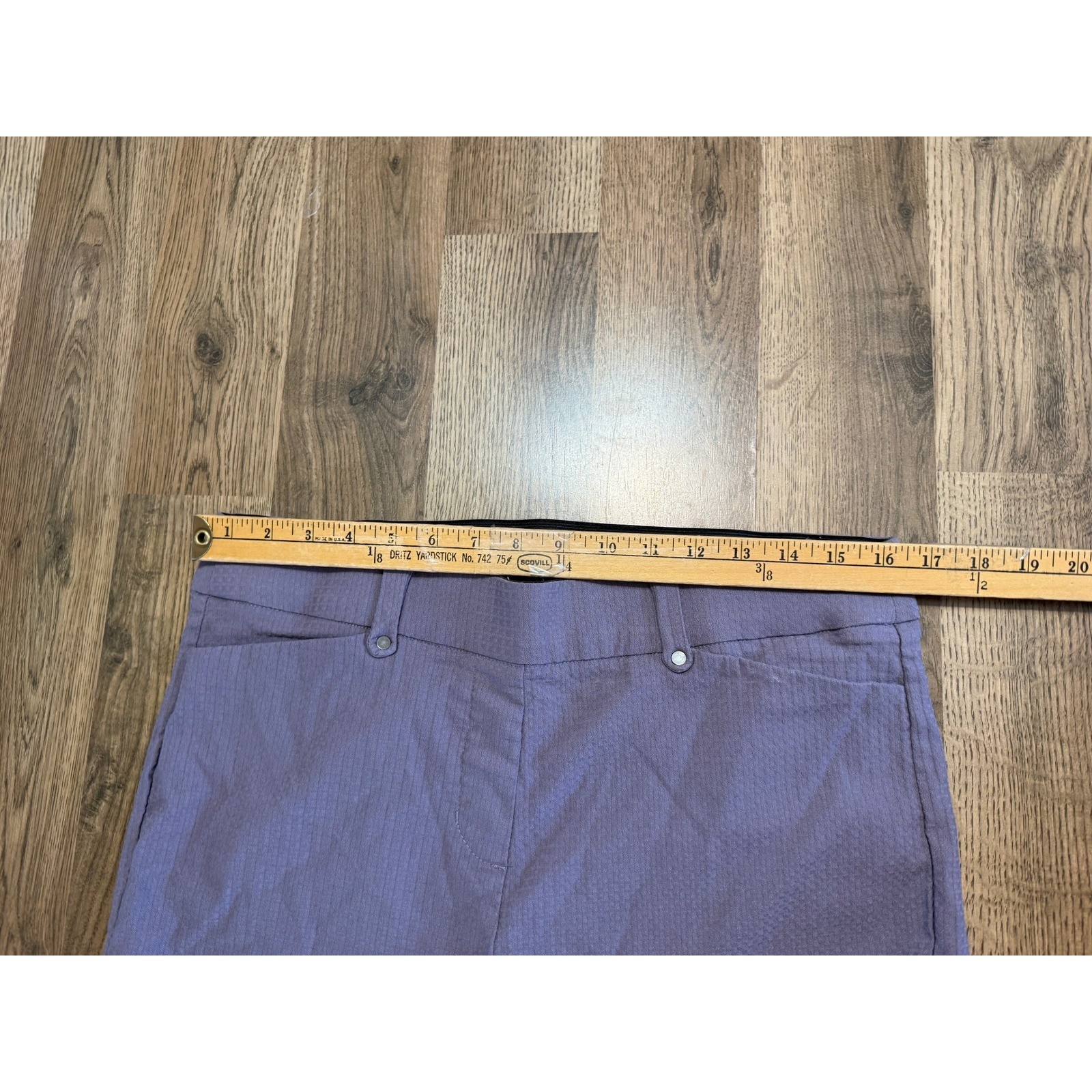 Maurices Trousers Womens Large Purple Adult Pull On Stretch Ankle Excellent