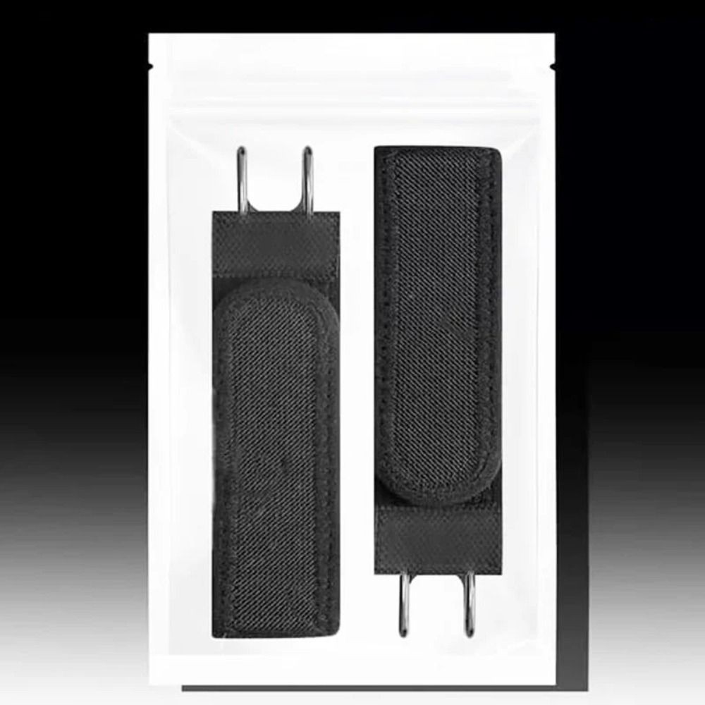 2PCS Tactical Metal Hook Elastic Belt Buckle-Less Invisible Waist Belt Closure