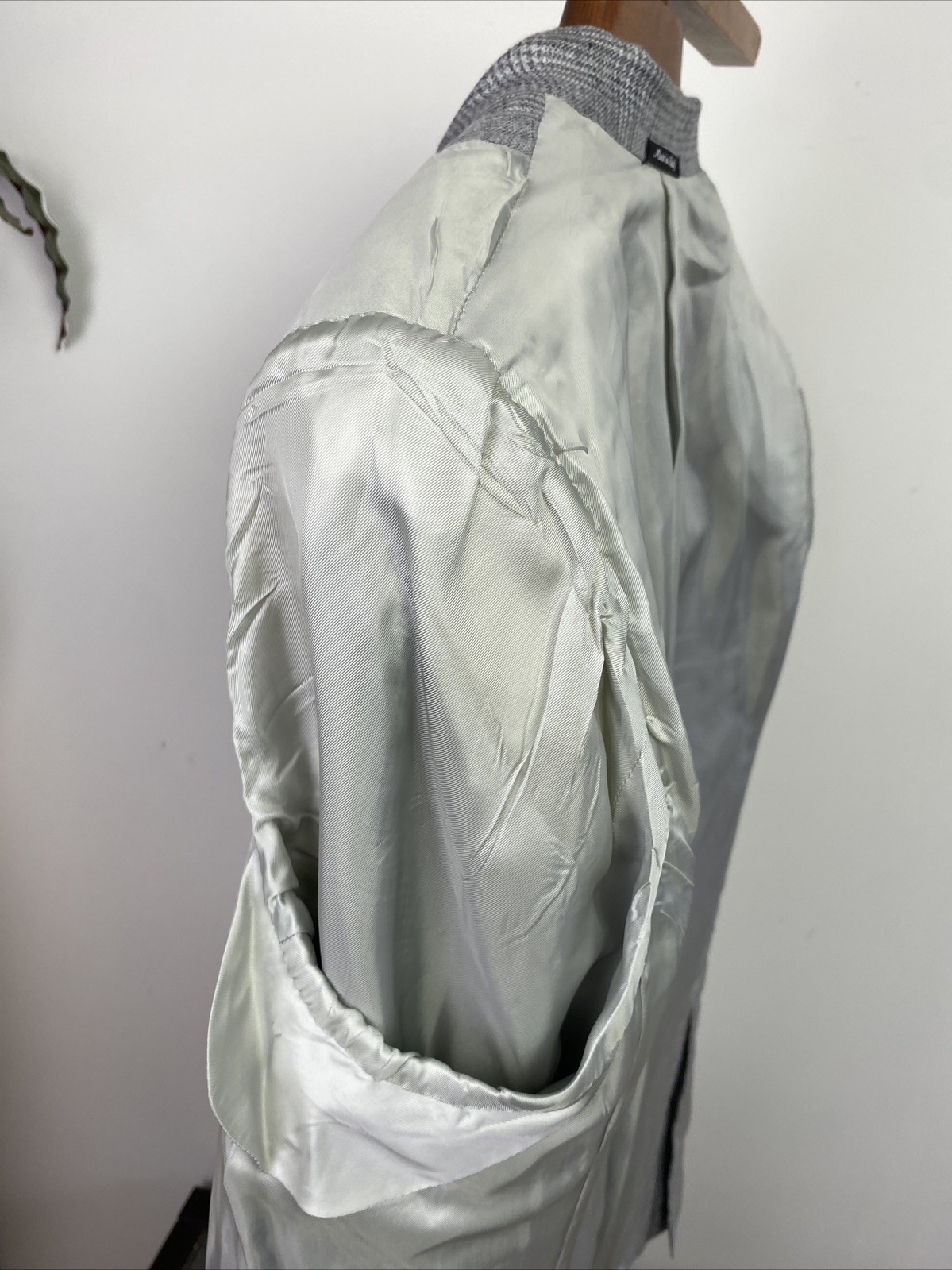 Richard James Savile Row 42R BESPOKE 2023 POW Glen Check Handmade Linen Jacket