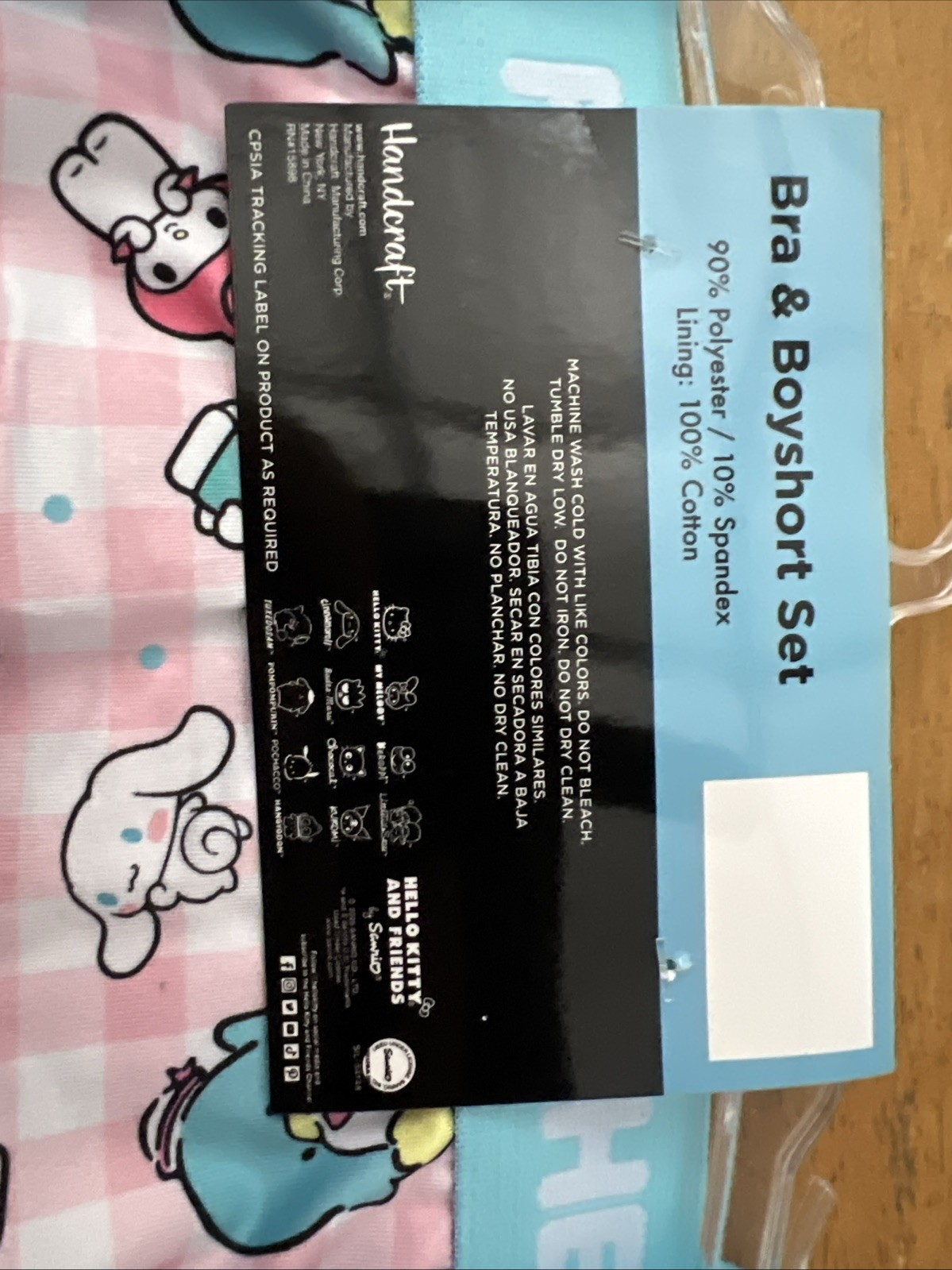 Hello Kitty Sanrio Lounge Shorts and Bra Set So M Blue Pink G3