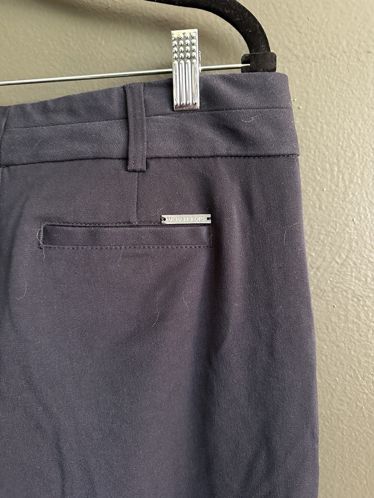 Michael Kors Women Dress Pants Size 4 Navy Easy Care Professional Work Office
