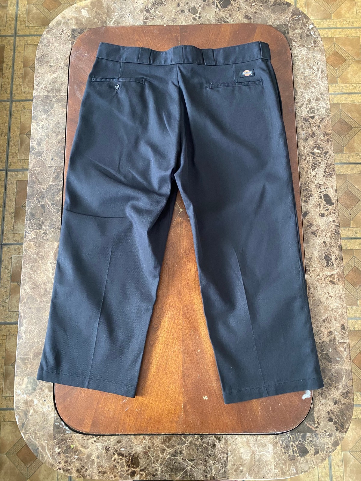 Cropped DICKIES Original 874 Black Work Pants 36×24 (Altered inseam length)