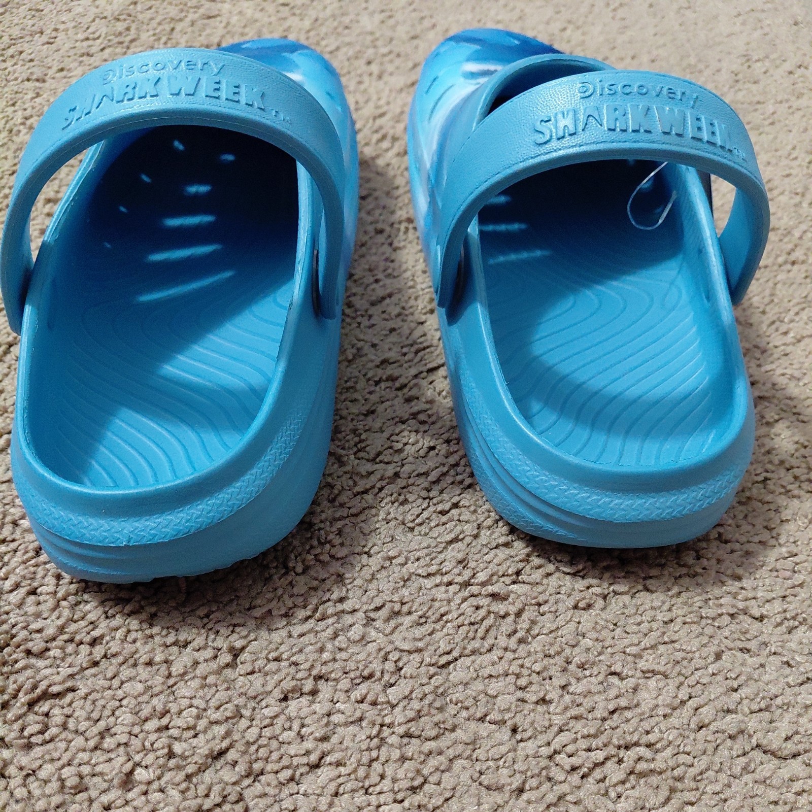 Rugged Shark Youth Size 5 Shark Week Navy Shark Comfort Clog