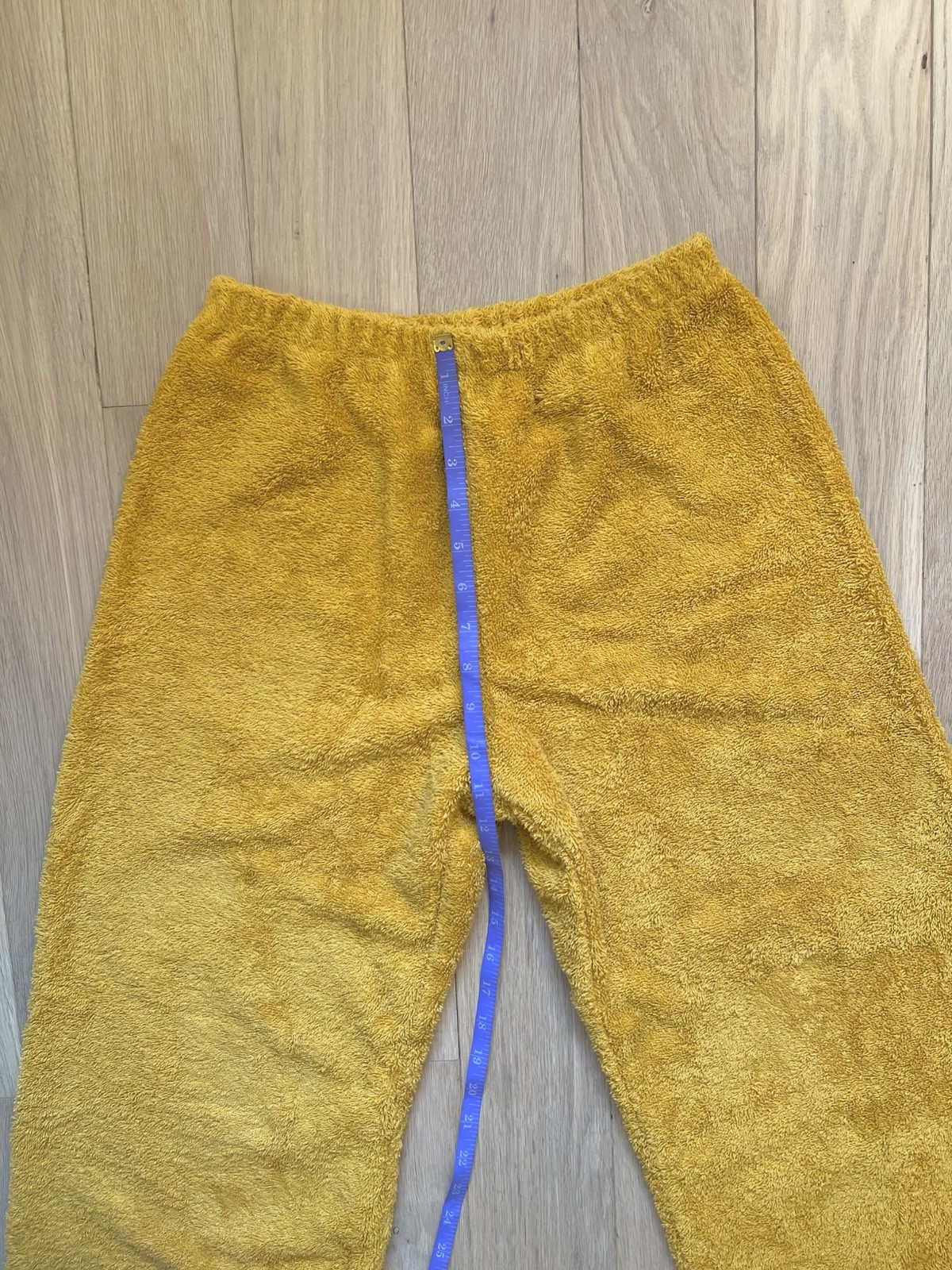 Simone Fan ‘The Pant’ Plush Terry Cloth Pool Lounge Sun Yellow Small