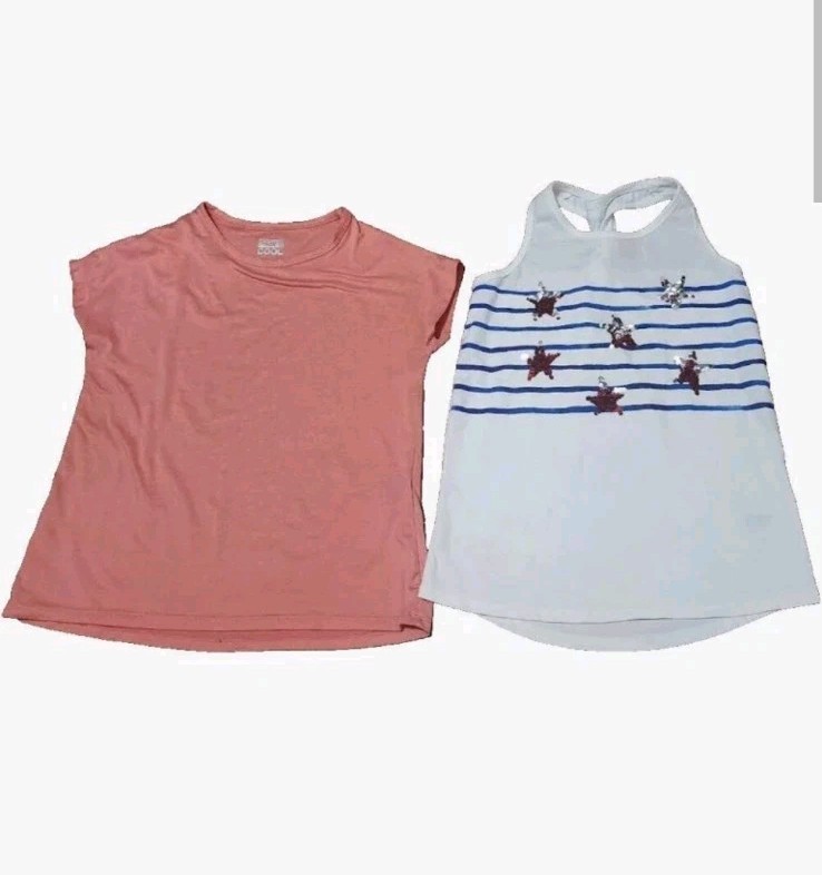 EUC Huge Lot Girls Clothes 15 Pieces Tops And Shorts SUMMER Size 12-14
