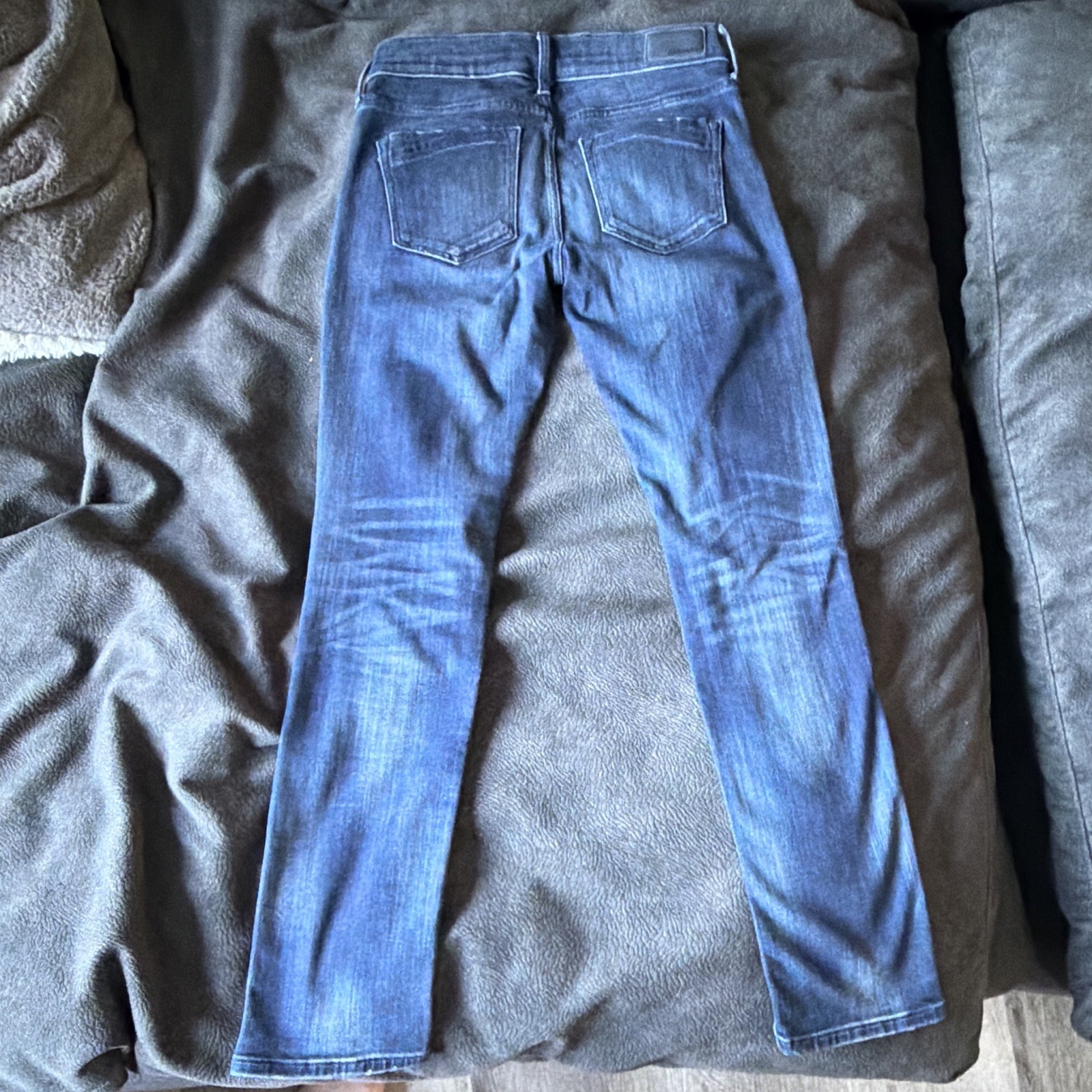 Express Skinny Stretch Denim Blue Button Zip 5-Pocket Women’s Jeans