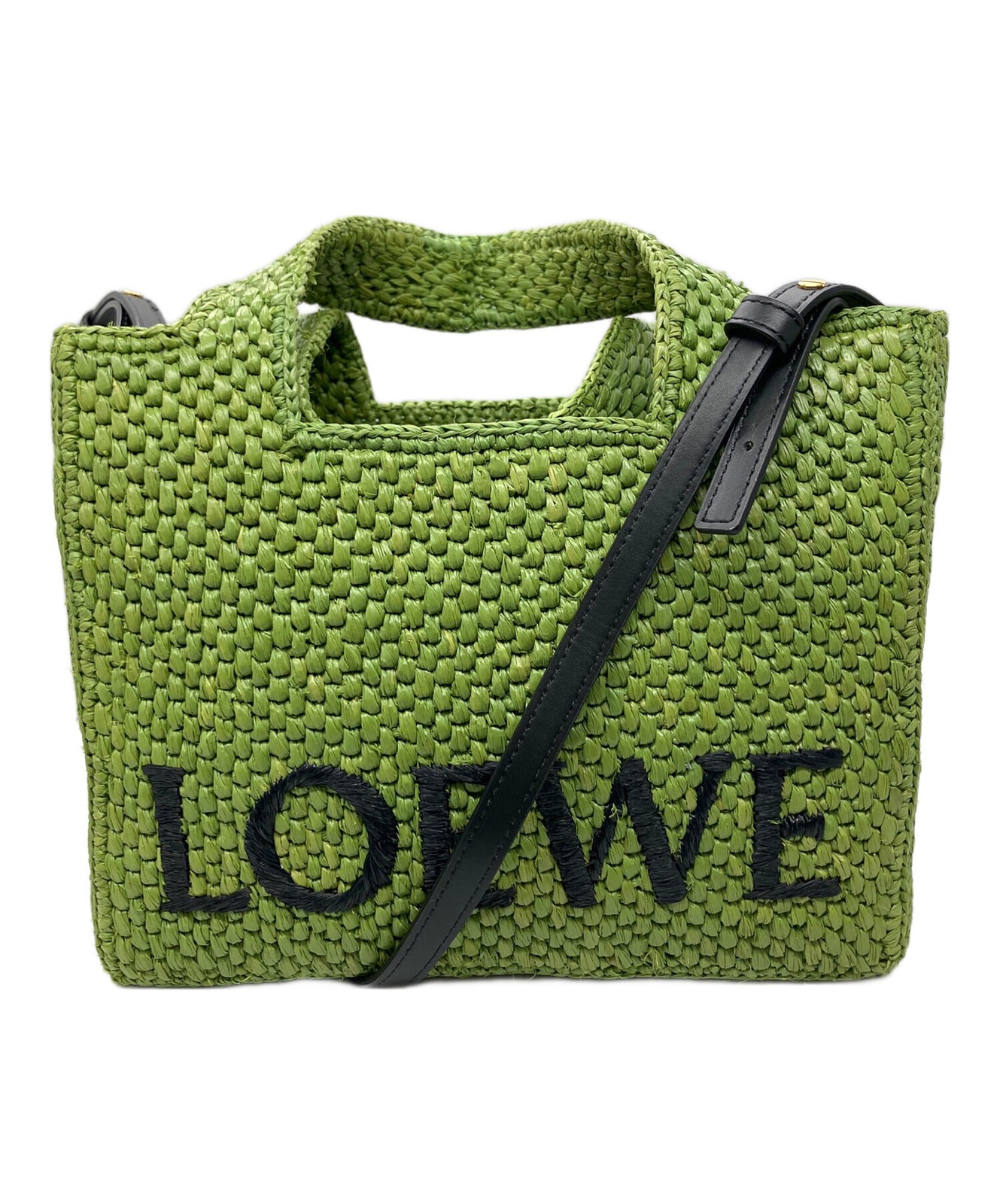 Loewe Loewe Font Tote Small A685B59X01 Green Tote Bag #TFB13206
