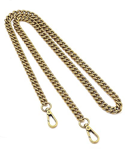 Upscale Replacement Purse Chain 47″, Wide 13mm Chunky Aluminum Metal Purse