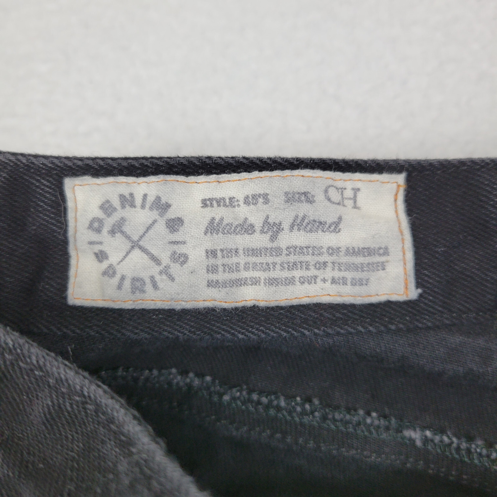Denim & Spirits 45 Skinny Leg Jeans Mens CH Measures 32 x 34 Black Cotton USA