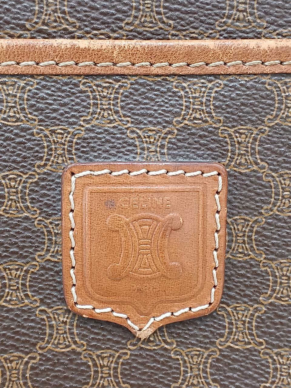 CELINE Macadam pattern second bag 10.6 inch