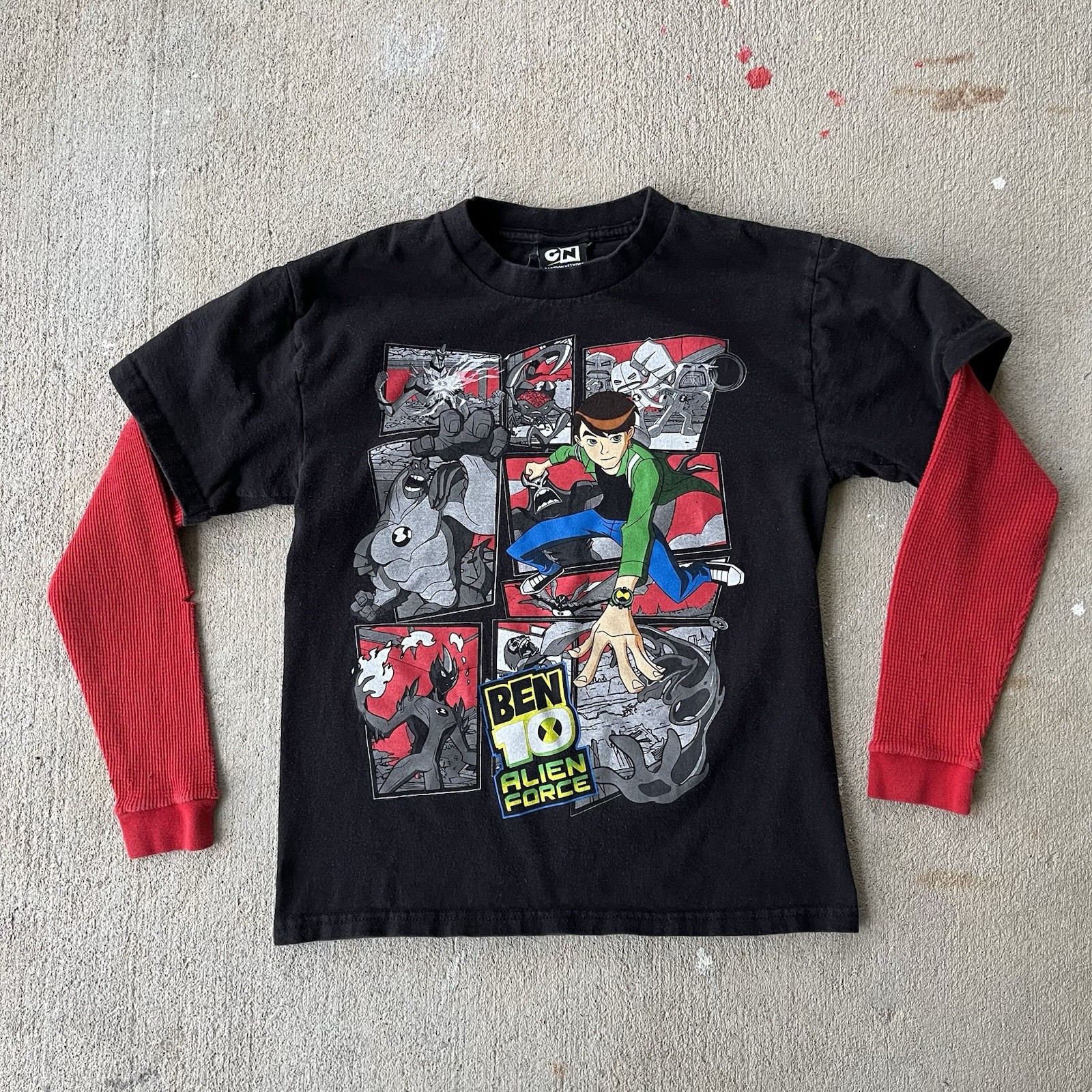 2008 Ben 10 Cartoon Network Promo Long Sleeve Shirt Boys 14/16