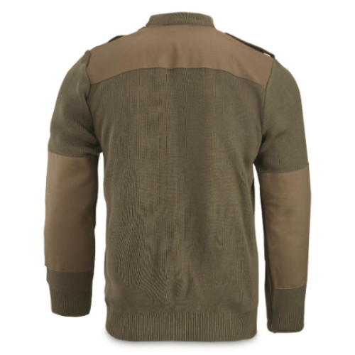 Romanian Military Surplus Wool Blend Commando Sweater Olive Drab Large New