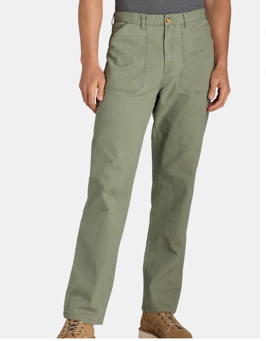 George Men’s Utility Straight Leg Mid Rise Pants NWT Size 30 Green Artichoke