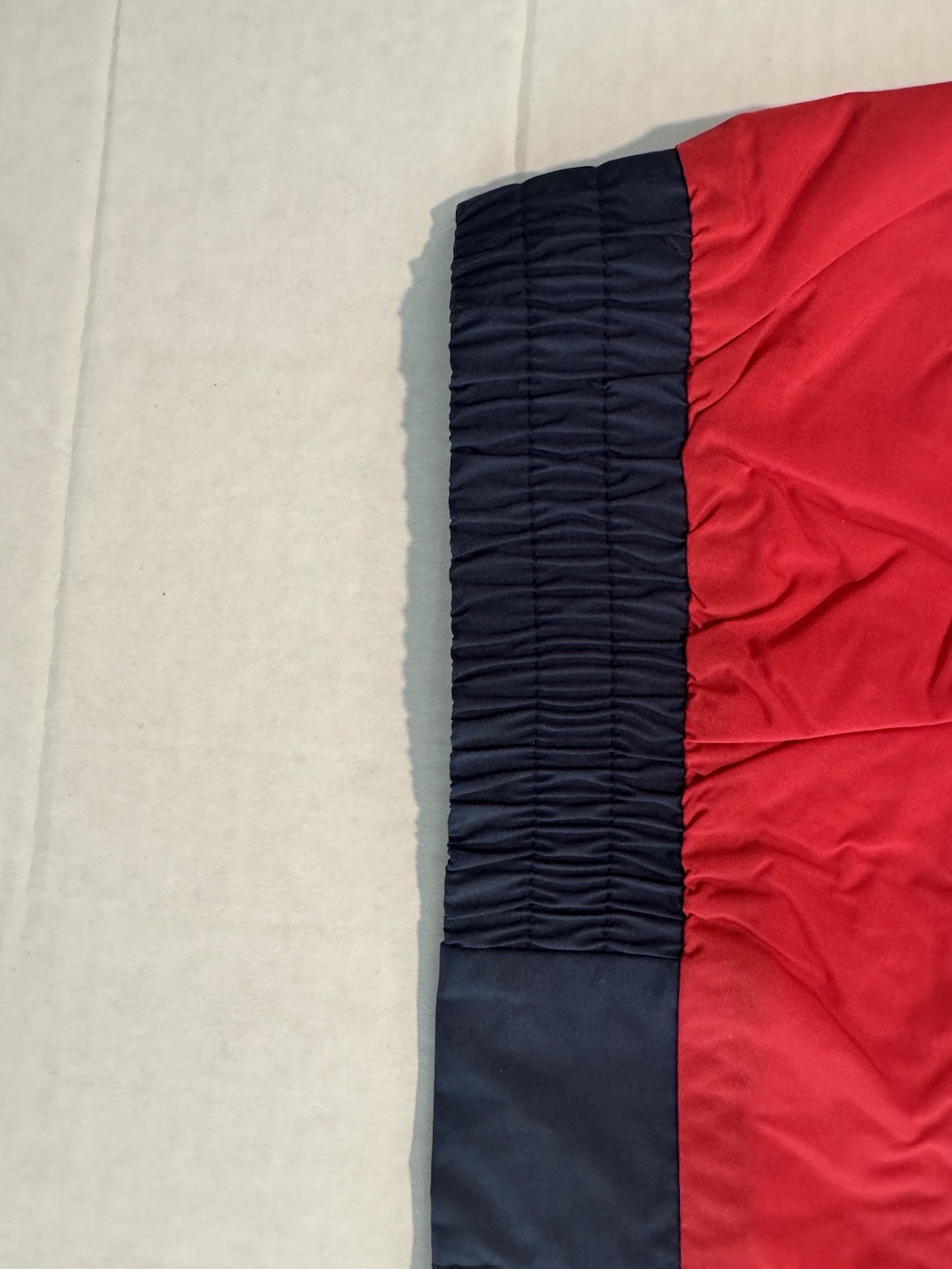 VTG Speed Zone Race Gear Red Black White Shark tooth Windbreaker Jacket 3X