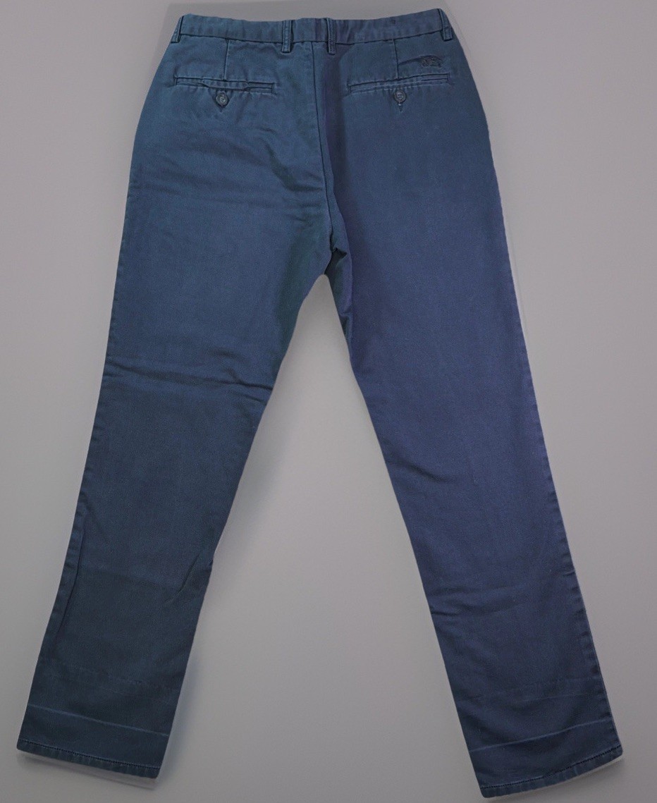 Burberry London Pants Mens 34 Fits Like 32×30 Blue Cotton Chino Straight Casual