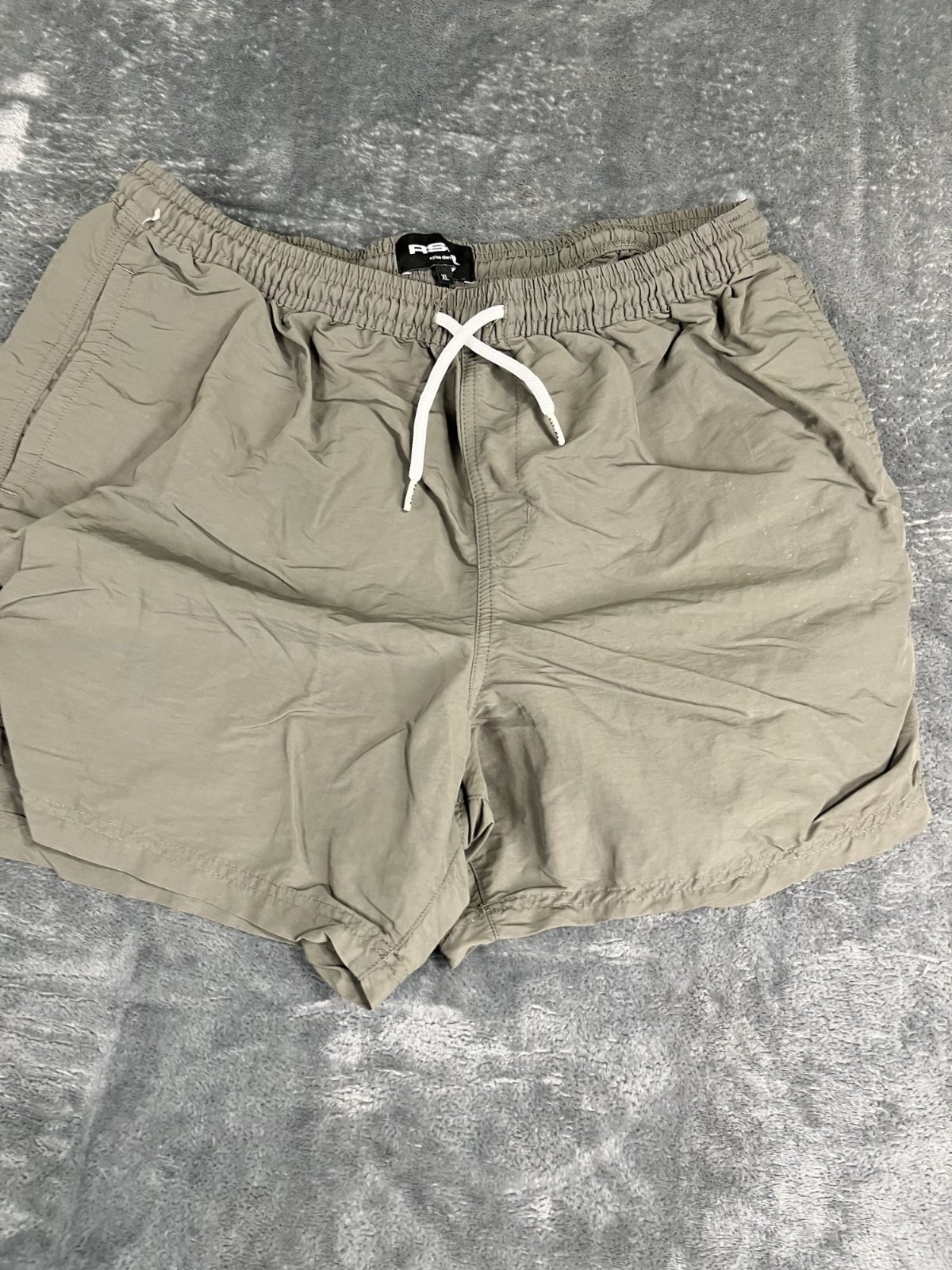 RSQ Mens Tan Drawstring Shorts XL Elastic Waist