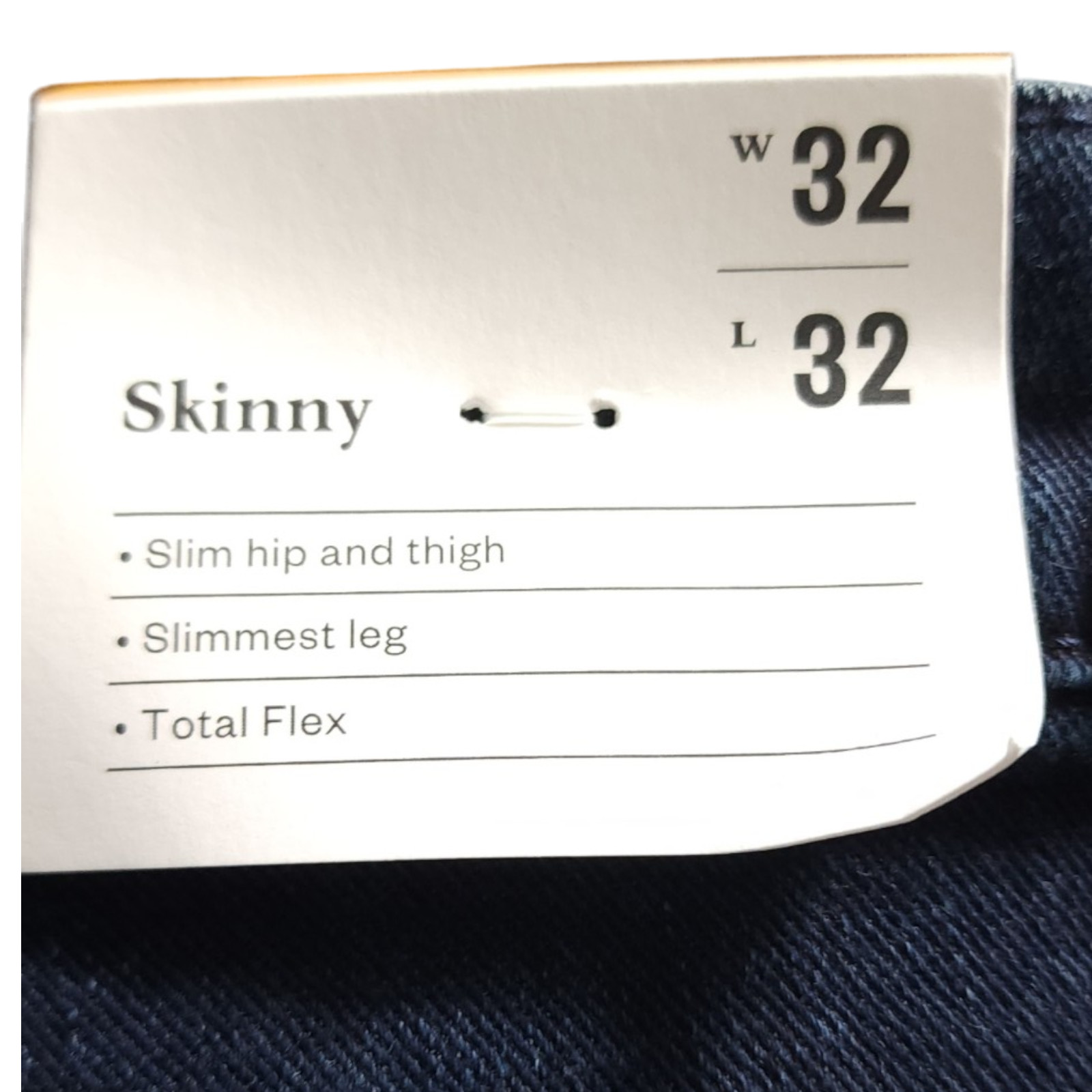 Goodfellow & Co Men Total Flex Skinny Jeans 32×32 Dark Wash Blue Stretch Denim