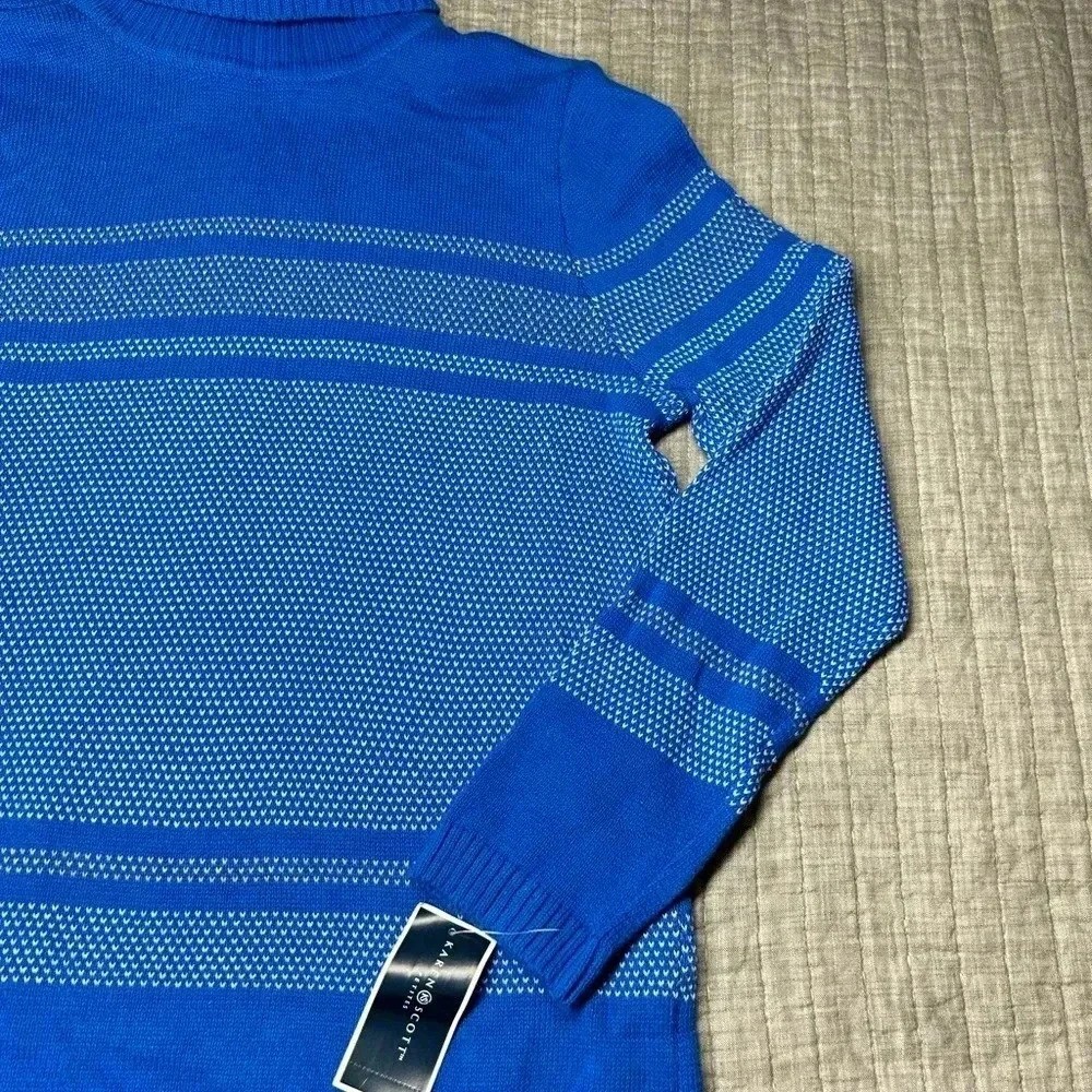 Vibrant blue turtleneck