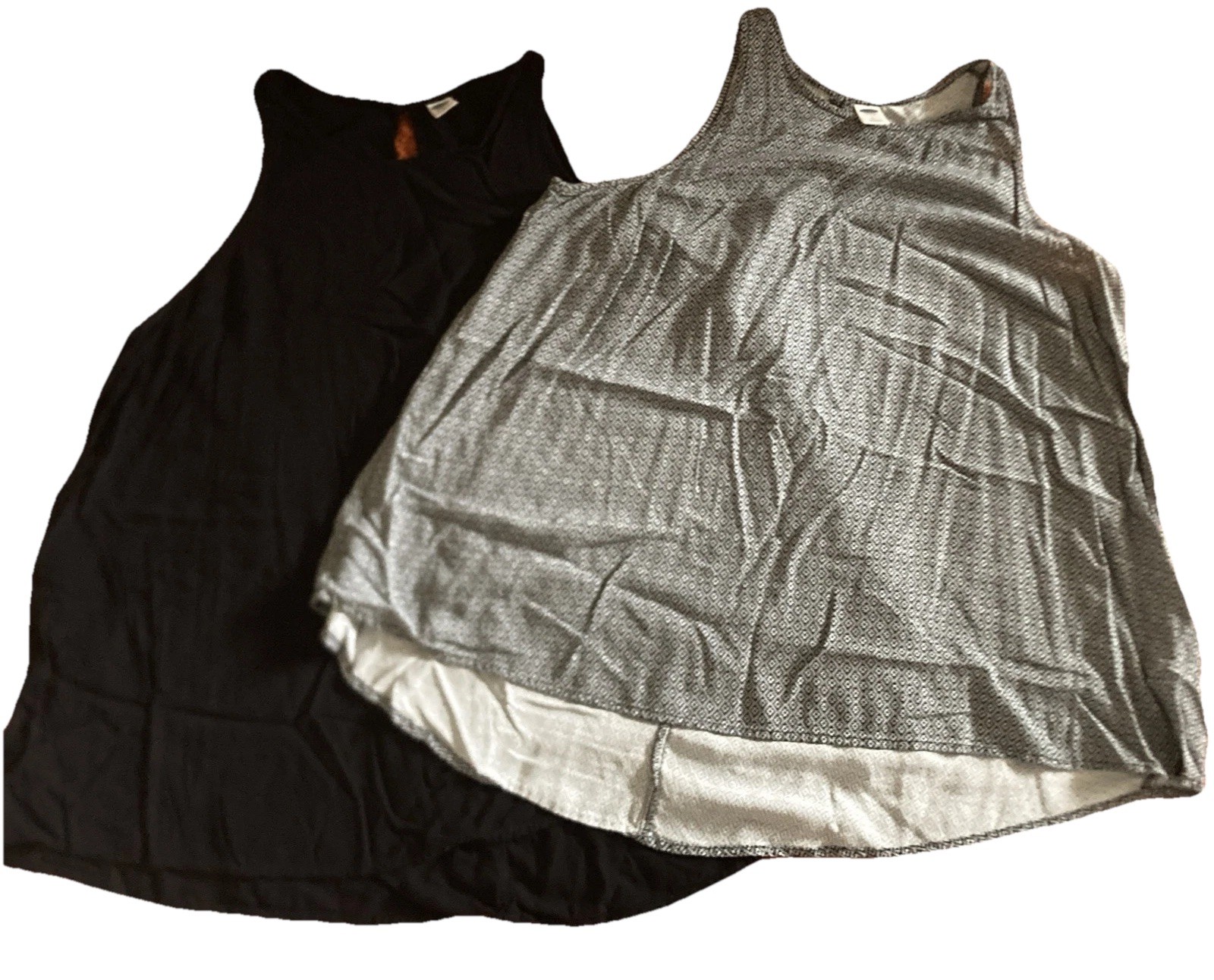 Old Navy Tank Top Blouses Woman’s Size L/G Peek A Boo High Low Solid Patterned