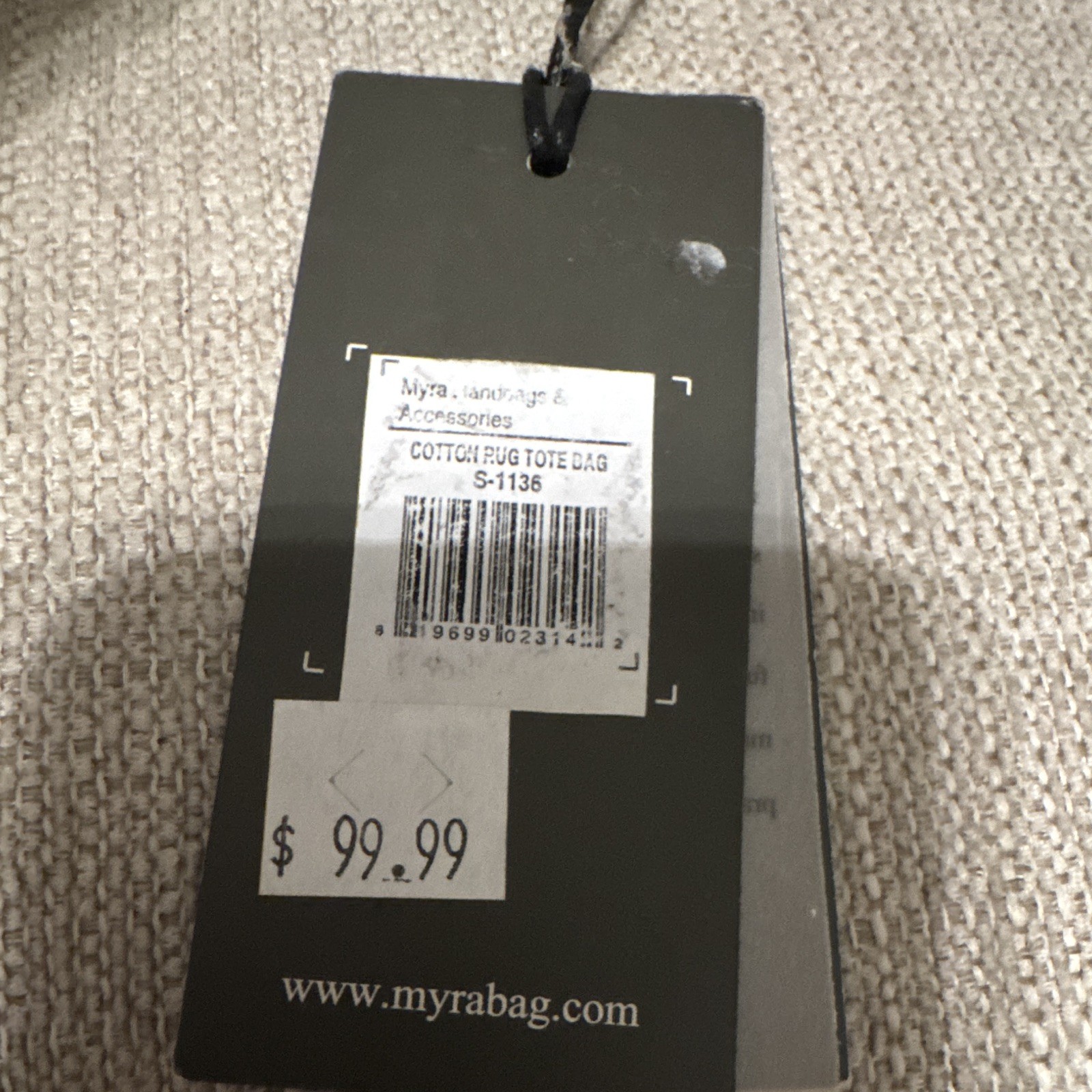 Myra Bag Scotch Rug Tote Western Geometric Zip Lined Pockets Bag Charm Women