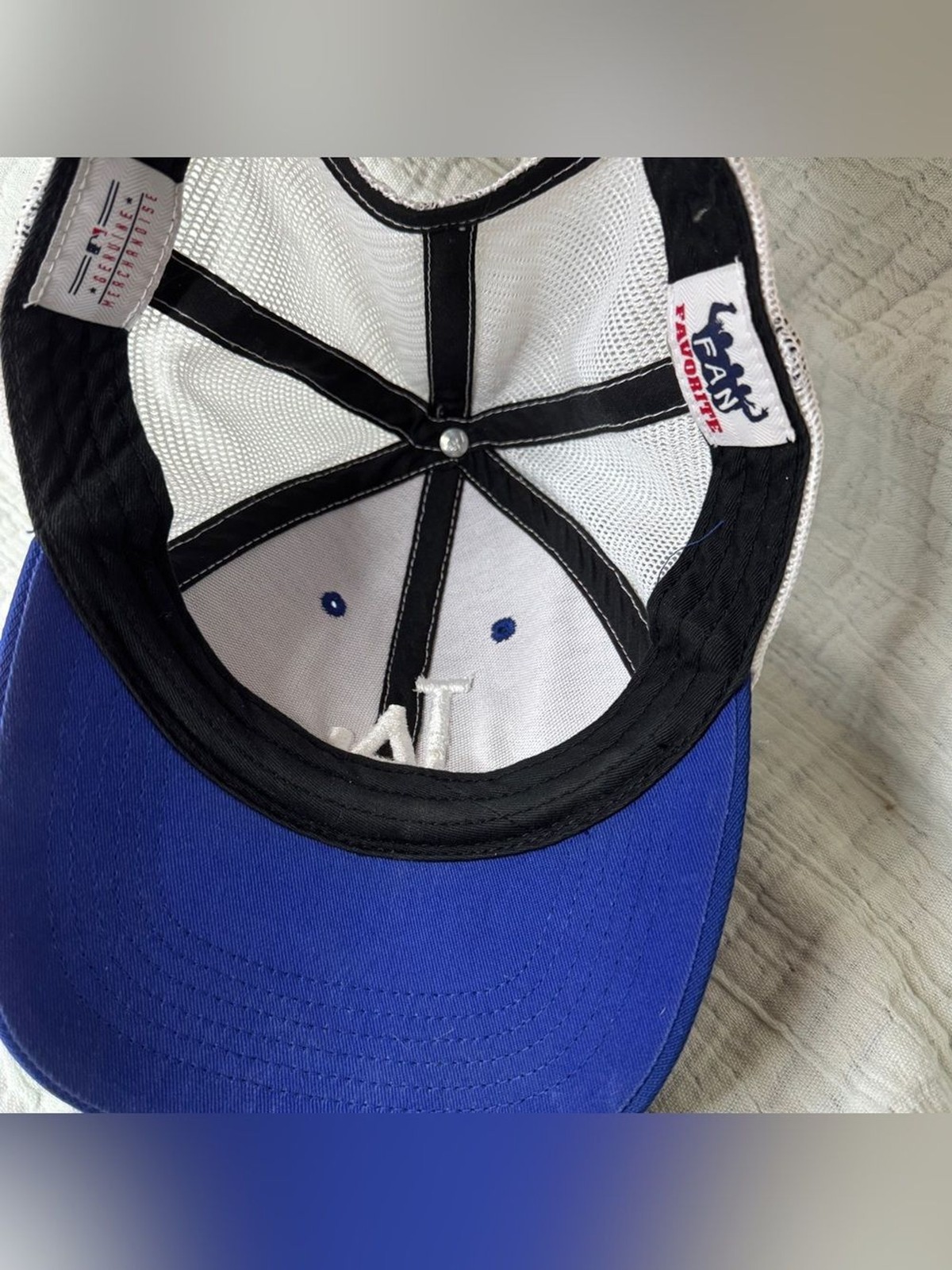 Los Angeles Dodgers Trucker Hat Blue White Snapback Mesh Cap Fan Favorite MLB