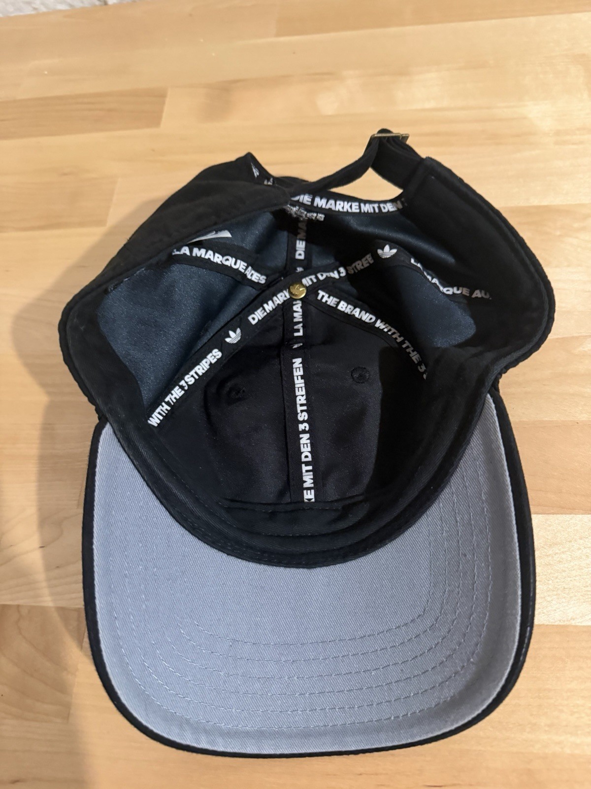 Adidas Trefoil Strapback Hat Black Suede Feel Adjustable Unisex