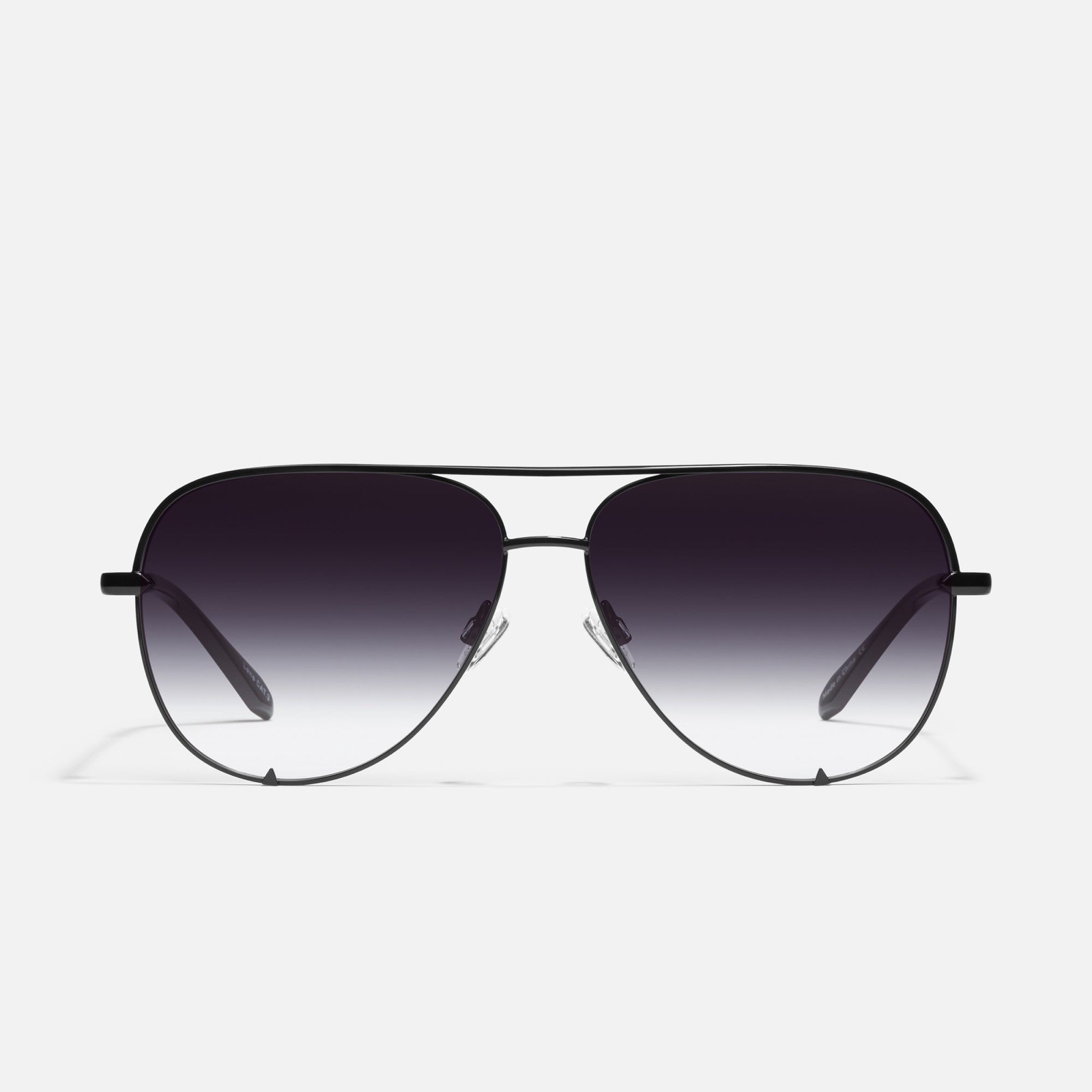 Quay Australia High Key Mini Sunglasses – Black/Smoke Polarized